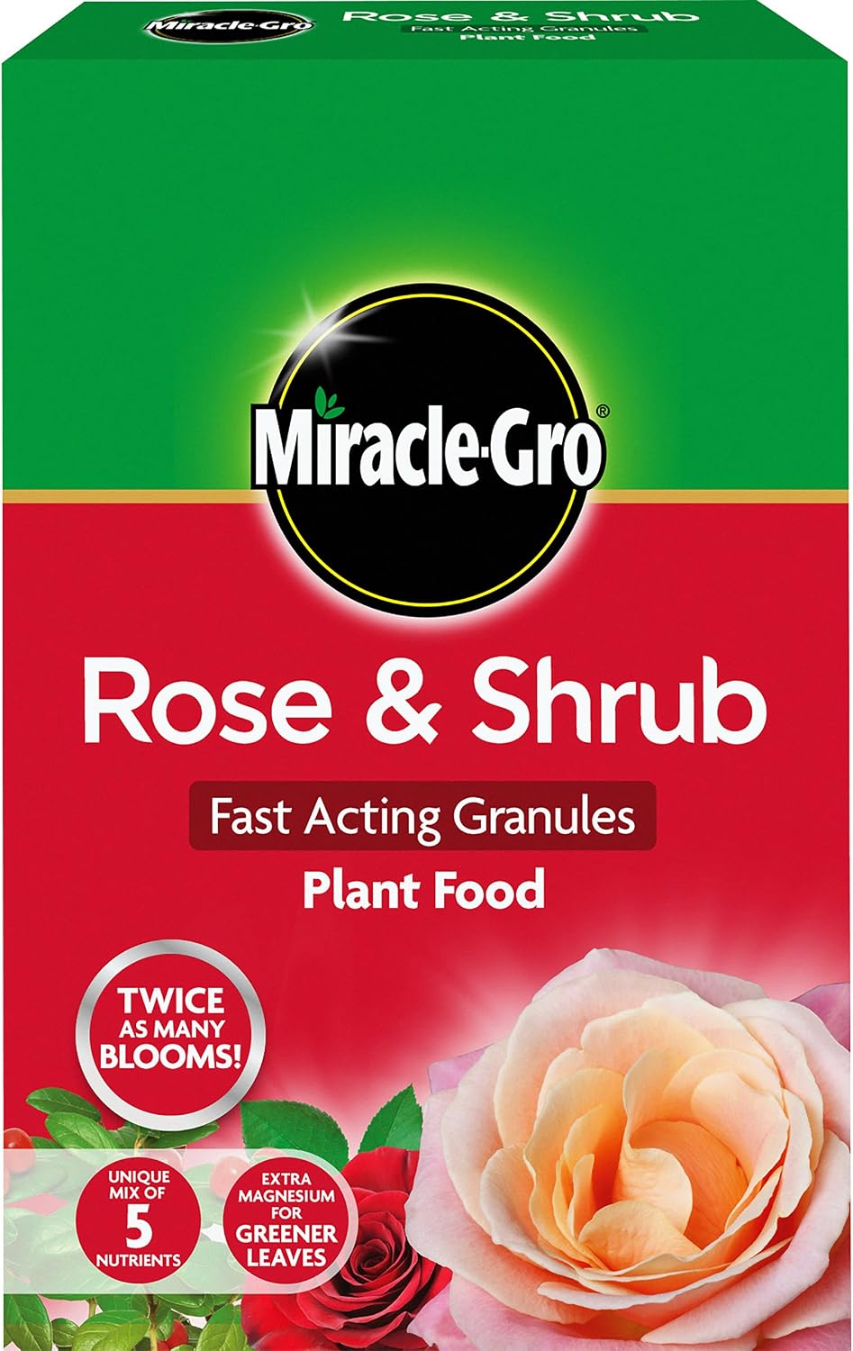 Miracle-Gro Rose and Shrub Fast Acting Granules Plant Food, 3 kg, Brown, 3 kg Carton