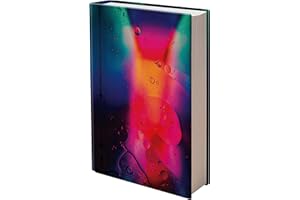 ELLOPI Fun Design, Easy Apply Book Cover 1 Pack. Stretchable Jumbo Jacket Fits Most Hardcover Textbooks Up to 9 x 11". Adhesive-Free, Nylon Fabric Protectors. Washable and Reusable School Supply for Students