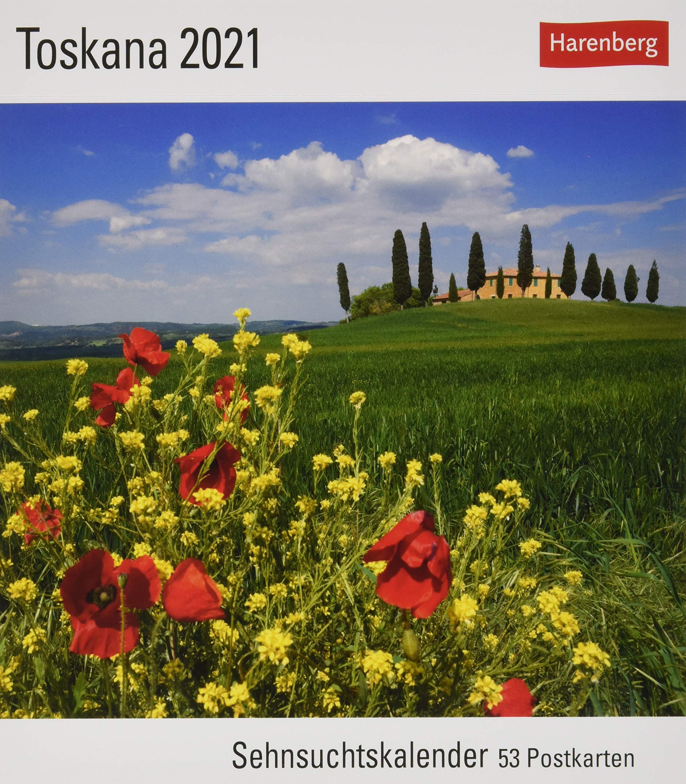 Toskana Sehnsuchtskalender 2021 Postkartenkalender Mit Wochenkalendarium 53 Perforierte Postkarten Zum Heraustrennen Zum Aufstellen Oder X 17 5 Cm Sehnsuchtskalender 53 Postkarten Amazon De Harenberg Muzzi Fabio Bucher