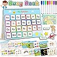 Montessori Busy Book for Toddlers 3-5, My Preschool Learning Activities, Autism Sensory Travel Toys for Kids, Education Workbook, Back to School Birthdays Gifts for Boys and Girls Age 3 4 Year Old