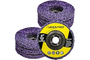 ABRAPRO 5 PCS Strip Discs 4" x 5/8" Stripping Wheel for Angle Grinder, Industrial Silicon Carbide Abrasive Wheel for Clean and Remove Paint Coating Rust Welds Oxidation