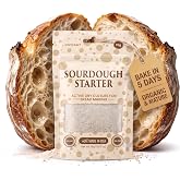 Sourdough Starter Culture Dehydrated Wild Dry Yeast for Baking (15 Grams) | Dehydrated Wild Dry Yeast for Baking Homemade Artisan Bread Organic, Non-GMO, Fresh, Long-Lasting &amp; Beginner-Friendly.