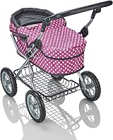 Molly Dolly Pram Doll's Pram with Adjustable Handle Height 40-60cm view 8