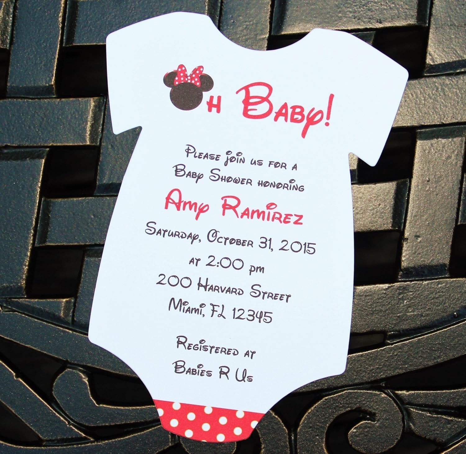 minnie mouse baby shower shirts