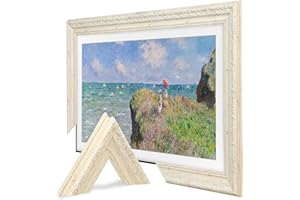 Frame TV Bezel, Compatible With Samsung The Frame TV, 65 Inch, Antique White, Suitable for Wall Mounted Televisions by TV Gua