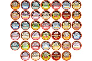 Java Factory Flavored Coffee Pods, Assorted Sampler, Variety Pack, Compatible with K Cup Brewers Including 2.0, 40 Count