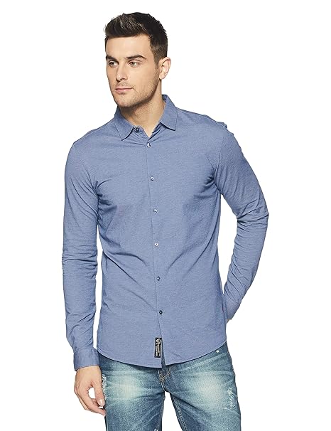 Buy Being Human Men's Solid Slim Fit Casual Shirt at Amazon.in