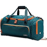 MIER Large Gym Bag for Men Sports Duffle Bag with Shoe Compartment 60L Lightweight Duffel Bags for Workout Fitness Travel, Blue