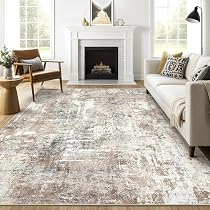 Amazon.com: 8x10 Area Rugs Living Room: Washable Large Abstract ...