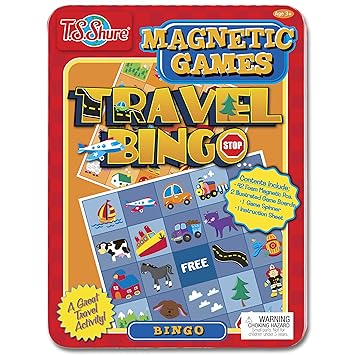 Travel Bingo Magnetic Game Tin