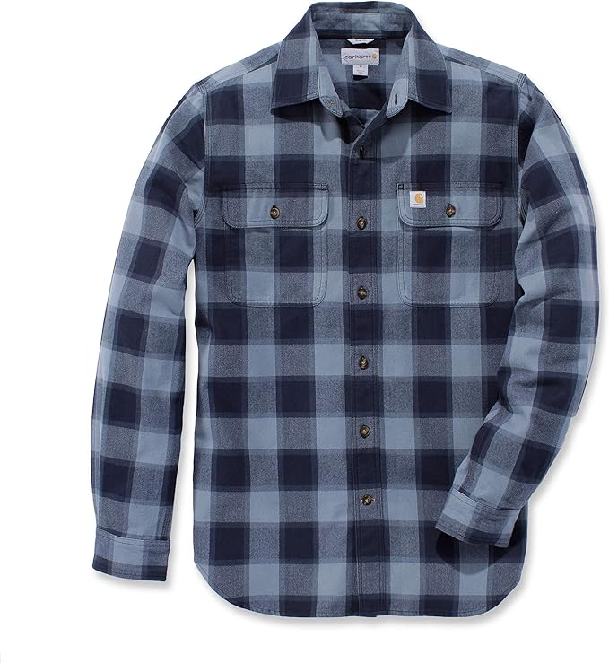 Carhartt Men LongSleeve Shirt Hubbard SlimFit Flannel Amazon.co.uk Sports & Outdoors