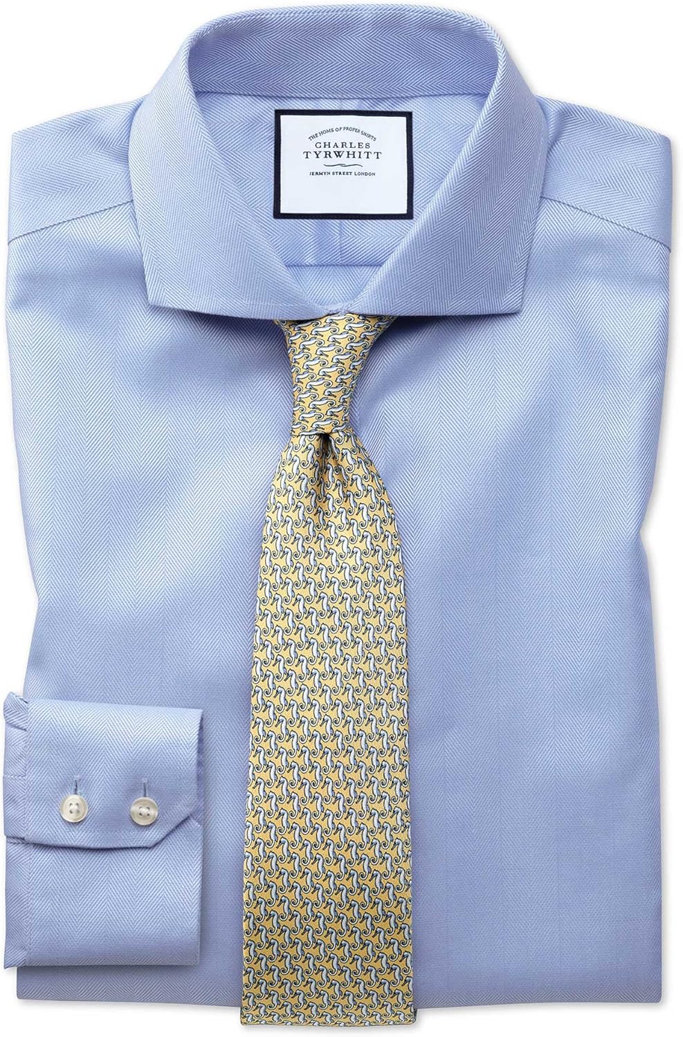 Charles Tyrwhitt Bügelfreies Extra Slim Fit Hemd mit Haifischkragen in