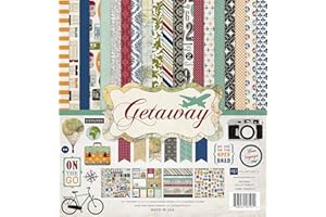 Echo Park Paper Company GA63016 Getaway Collection Scrapbooking Kit 12-x-12-Inch