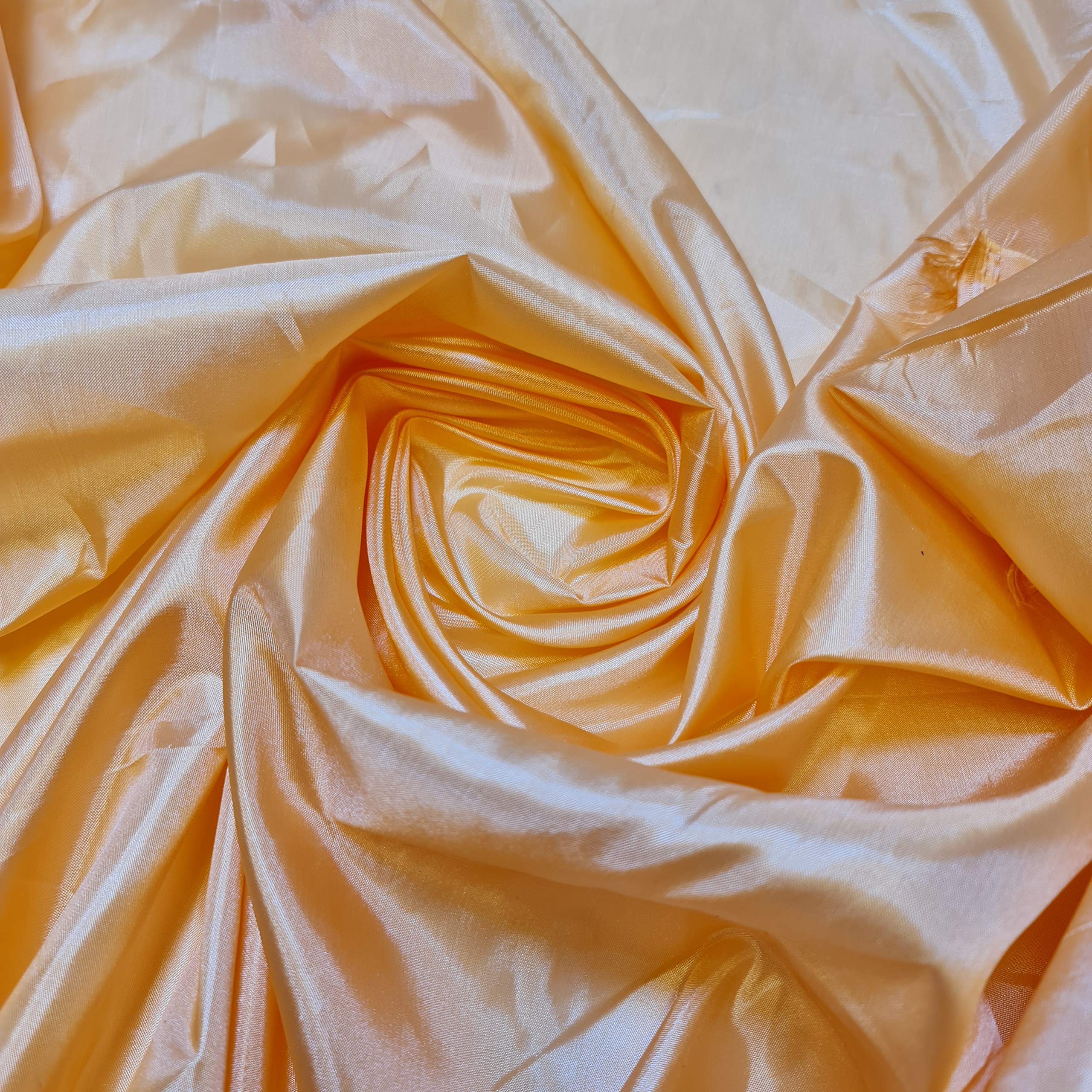 Habotai Dress Skirt Jacket Anti Static Lining Decor Fabric 150cm STH Available in 45 Colours (Peach, 2 Meter)