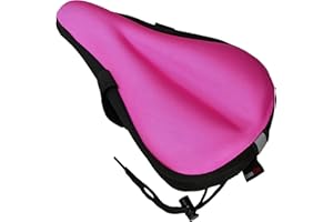 LuxoBike Exercise Bike Seat Cushion Cover – Padded Gel Bike Seat Covers Bicycle Saddle Pad for Women and Men – Comfort Extra Soft – Great for Indoor Cycling Class and Stationary Bikes Spin Bike