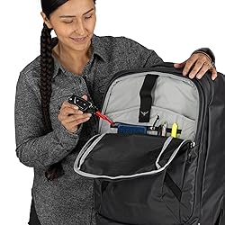 Osprey Transporter Wheeled Carry-On, Raven Black