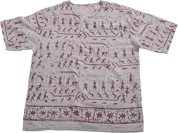 Amazon Marai マーライ 壁画風イラストキーネック グレー キャミソール タンクトップ 通販