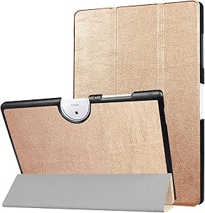 Acer Iconia One 10 B3-A40 Case, Ceavis PU Leather Ultra Slim Smart Stand Case Cover for Acer Iconia One 10 B3-A4010.1-Inch Android Tablet (Gold)