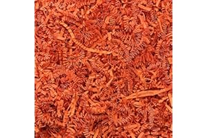 Ethisa 1 LB Orange Crinkle Cut Paper - Made in USA