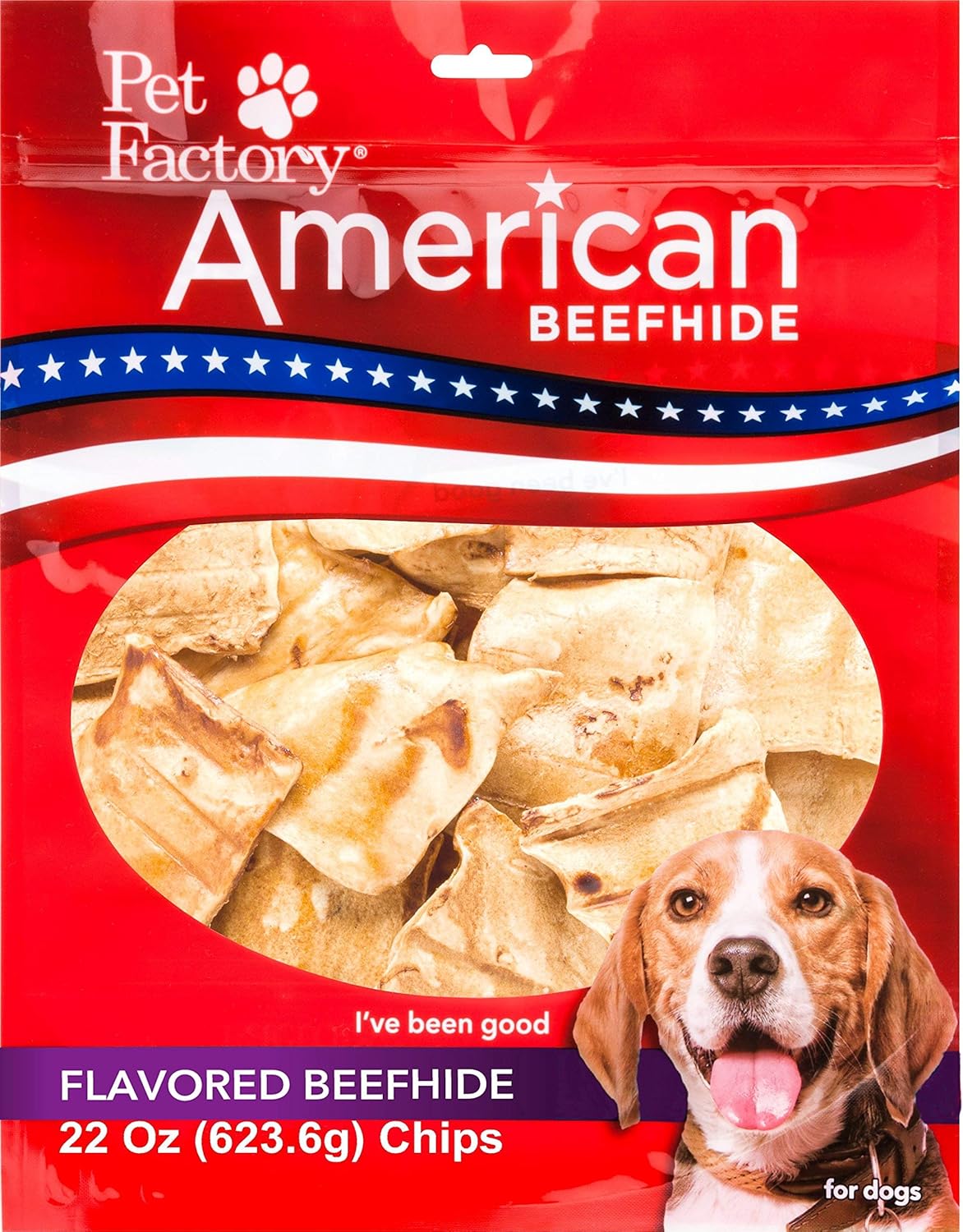 Pet Factory American Beefhide Chews 28352 Rawhide Vanilla