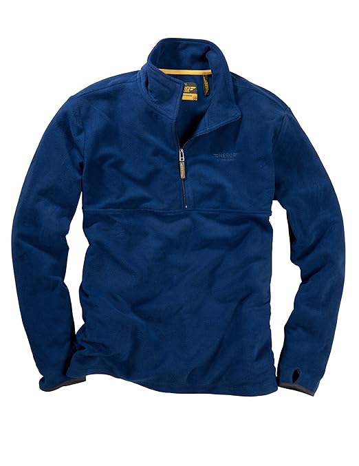 Hero Funktionsshirt Herren Fleece Shirt Jogging Outdoorshirt Pullover, Ink Blue