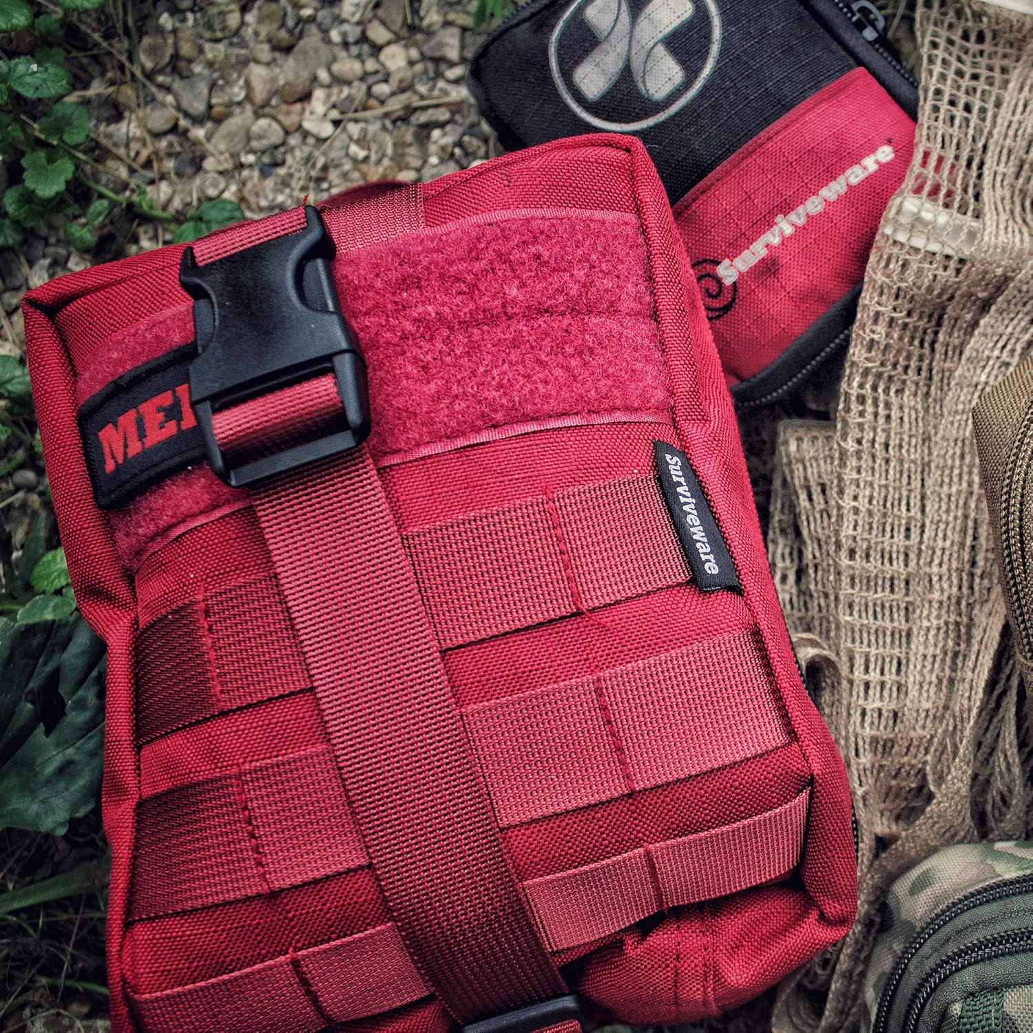 Surviveware Trauma First Aid Kit - IFAK Fully Stocked for Gunshot and Emergencies: Health & Personal Care