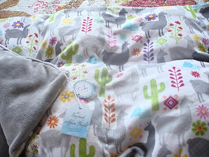 llama minky blanket