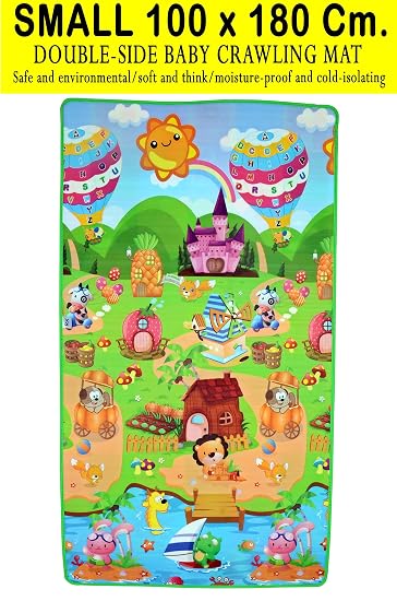 Keshav International Waterproof, Anti Skid, Double Sided Baby Crawling Floor Play Mat with Zip Bag to Carry