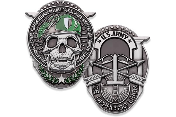 U.S. Army Special Forces Challenge Coin! Amazing Army Special Ops Military Challenge Coin, Designed by Military Veterans & Officially Licensed Military Coin!