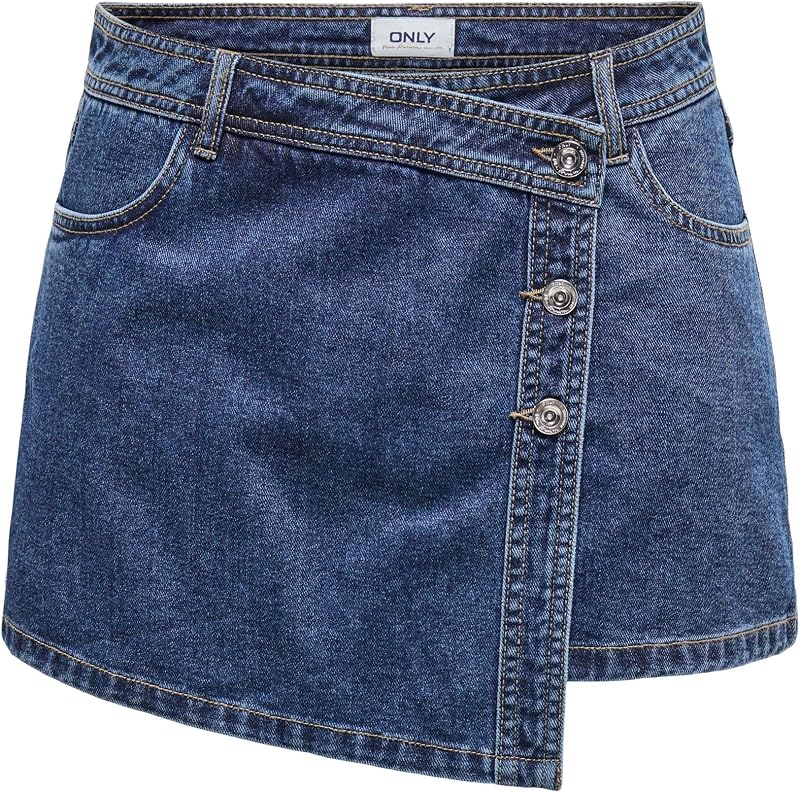 Gonna ONLLESLY Skort, Blu Scuro Denim, M