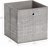 SONGMICS Storage Boxes Set of 6 30x30x30 cm Non-Woven with Handles view 5