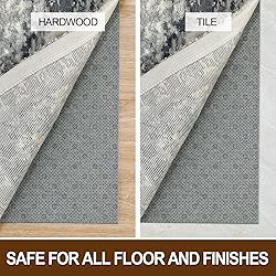 LINLA Dual Surface Felt+Rubber Non-Slip Rug
