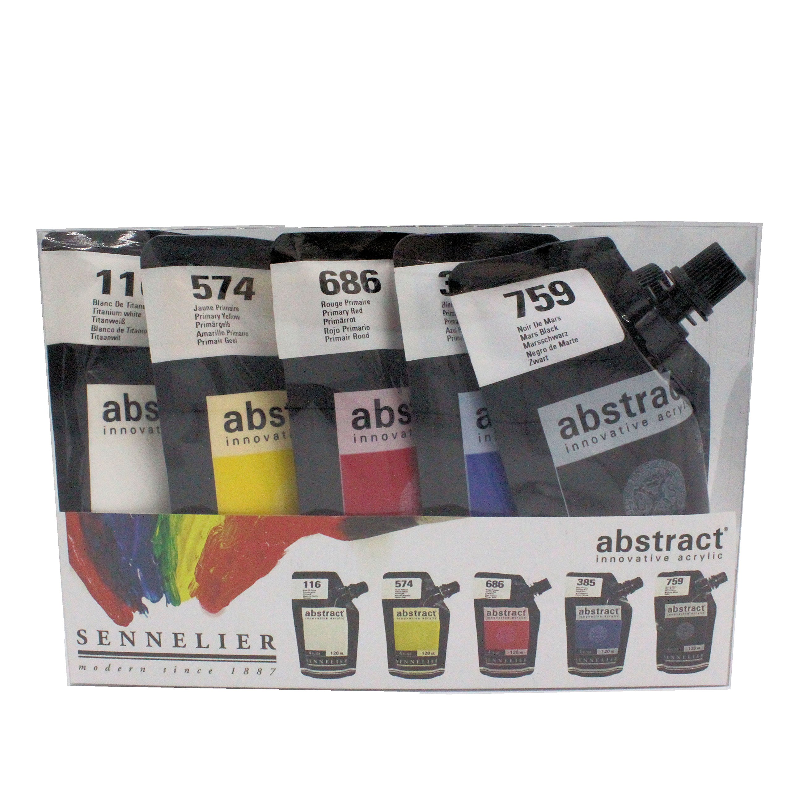 Sennelier Abstract Acrylic Paint Set 5x120ml (Introduction)