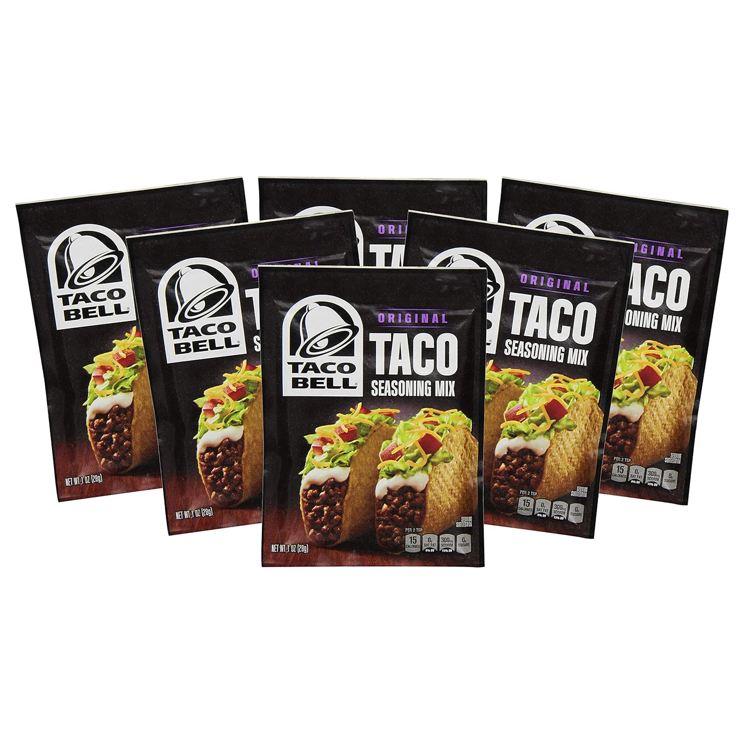 Taco Bell Seasoning Mix, Taco, 1-Ounce (Pack - 6)