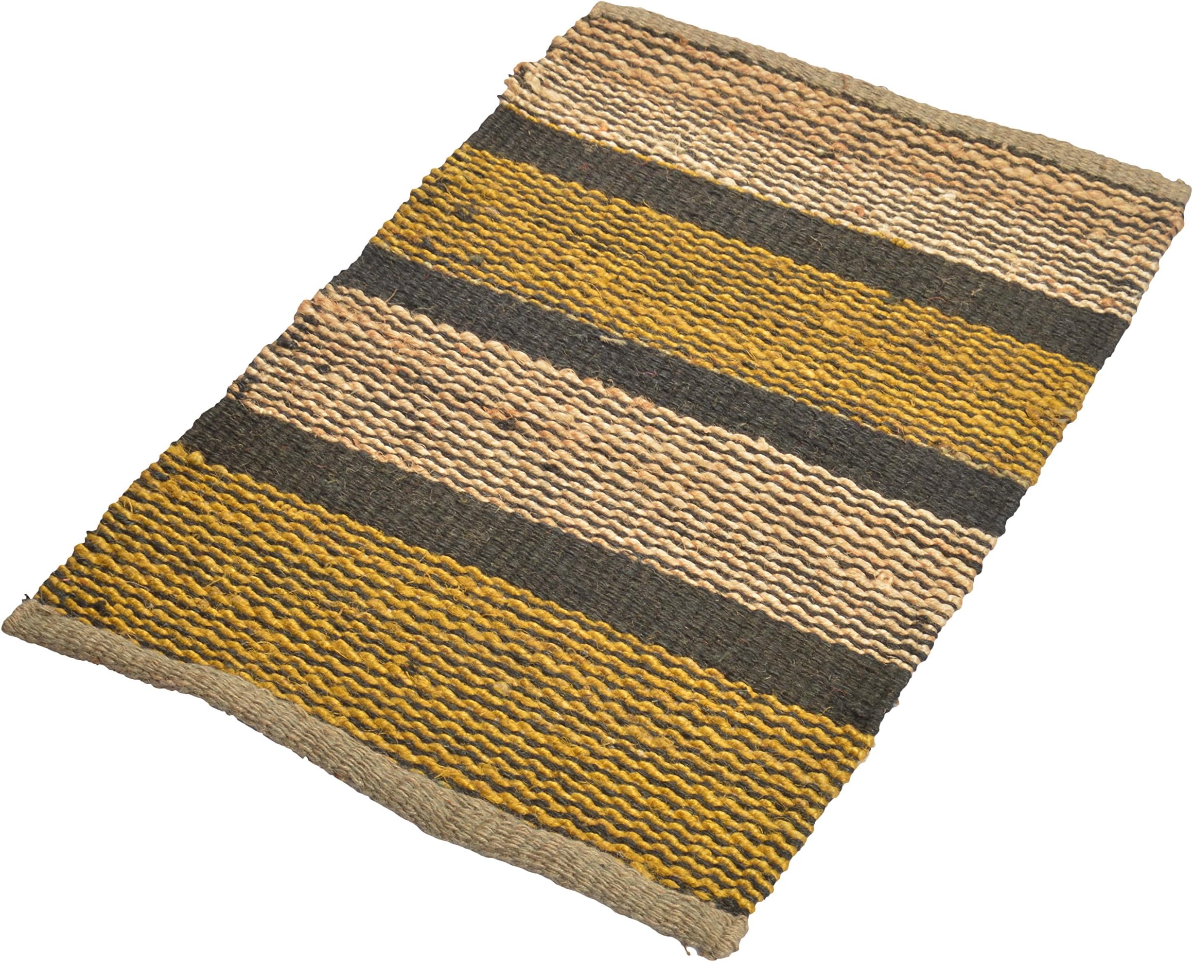 Anvi Impex Jute Doormat - 31.98 inches x 20.28 inches x 0.39 inches, Multi-Color