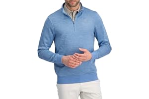 THREE SIXTY SIX Dry Fit Pullover Sweaters for Men - Quarter Zip Fleece Golf Jacket - Tailored Fit