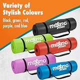 Maximo Fitness Exercise Mat 183cm x 60cm 12mm Thick Blue Non Slip view 9