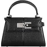 Women's Top-handle Handbags– Vegan Leather Vintage Top Handle Design with Adjustable Strap, Fashion Commuter Crossbody Bag