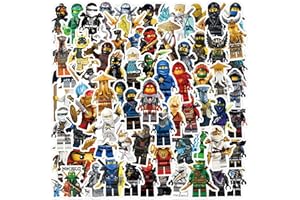 JMYUJX 120pcs Cartoon Ninja Stickers for Kids,Cute Ninja Stickers Gift for Teen Birthday Party,Vinyl Waterproof Aesthetic Stickers for Water Bottles Laptop Phone
