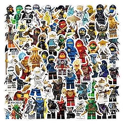 120pcs Cartoon Ninja Stickers for Kids, Vinyl