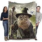 Pure Country Weavers Catdalf Blanket by Vincent HIE - Lord of The Rings Movie Parody - Cute Funny Gift Tapestry Throw Woven f