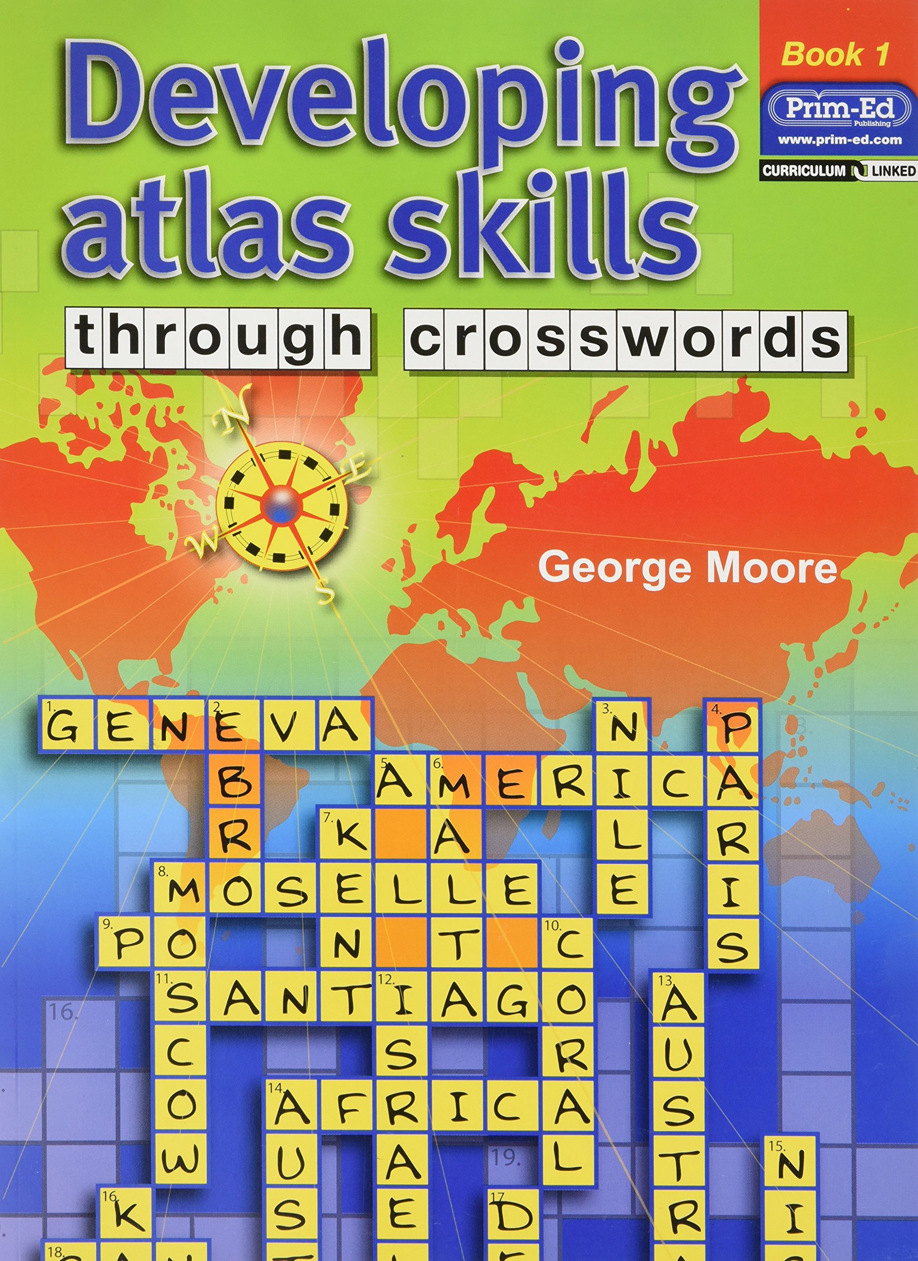 Developing Atlas Skills through Crosswords: Book 1