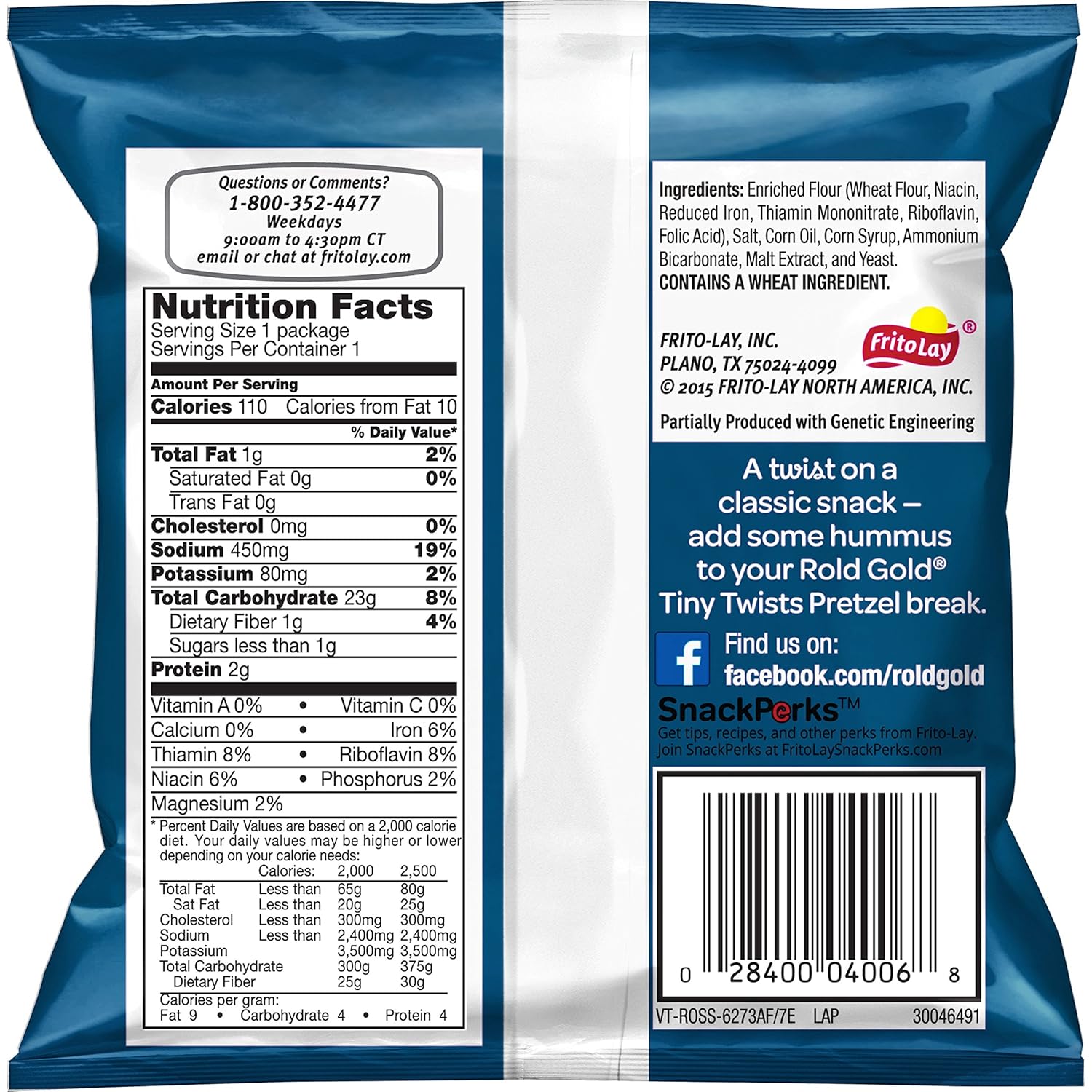 Pretzel Nutrition Facts Rold Gold Besto Blog