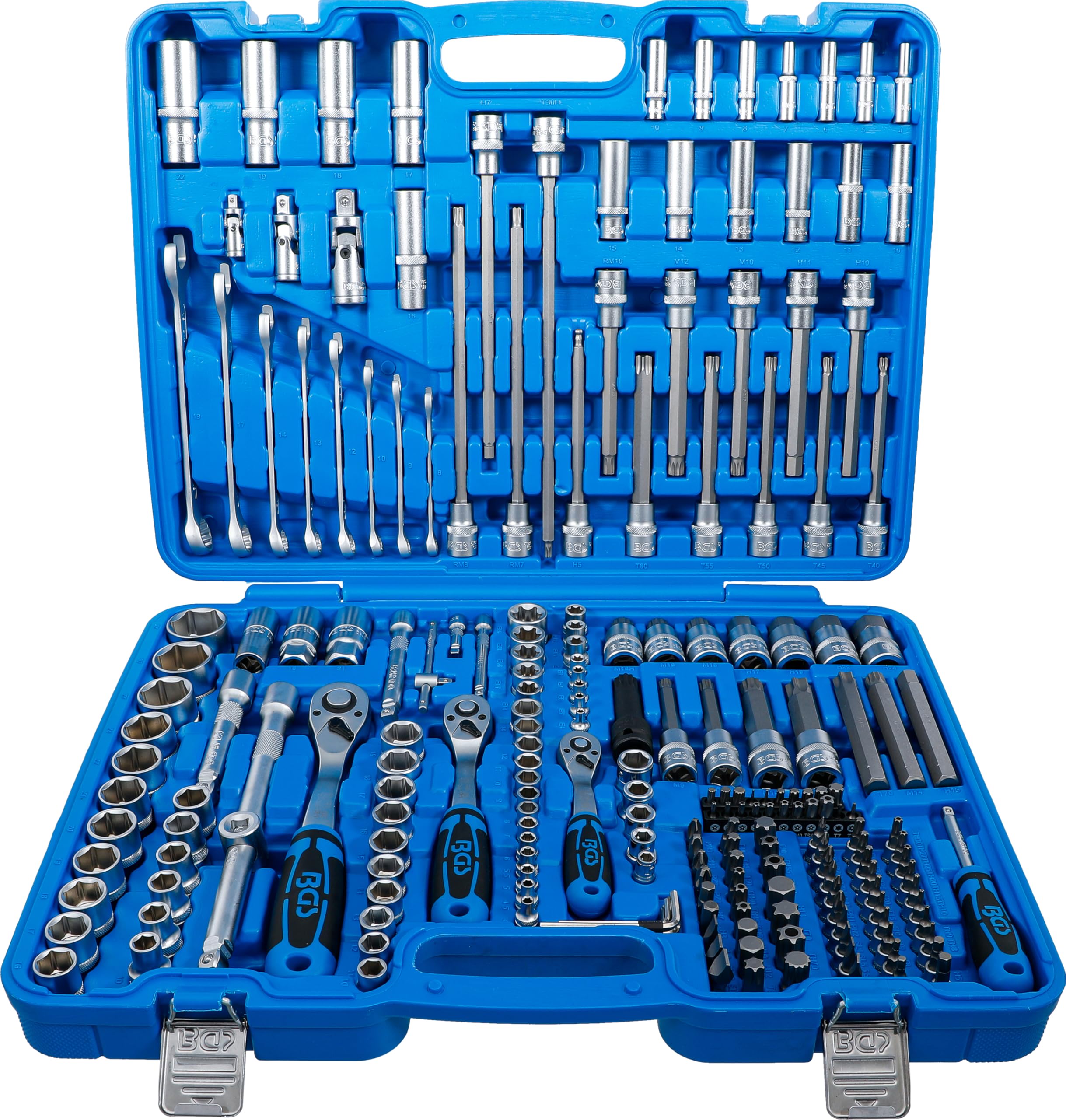 BGS 2259 | Socket Set Hexagon | 6.3 mm (1/4") / 10 mm (3/8") / 12.5 mm (1/2") Drive | 214 pcs.