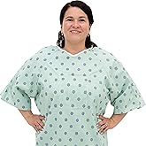 3 Pack - Hospital Gown IV Snap Sleeves - One Size Fits All (Large - 2XL) - Tie Back - Imperial Print