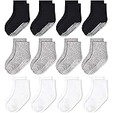 HYCLES Non-Slip Toddler Socks, Girl Grip Socks for 1-10 Years Kids Girls Boys Toddler Sock with Grippers