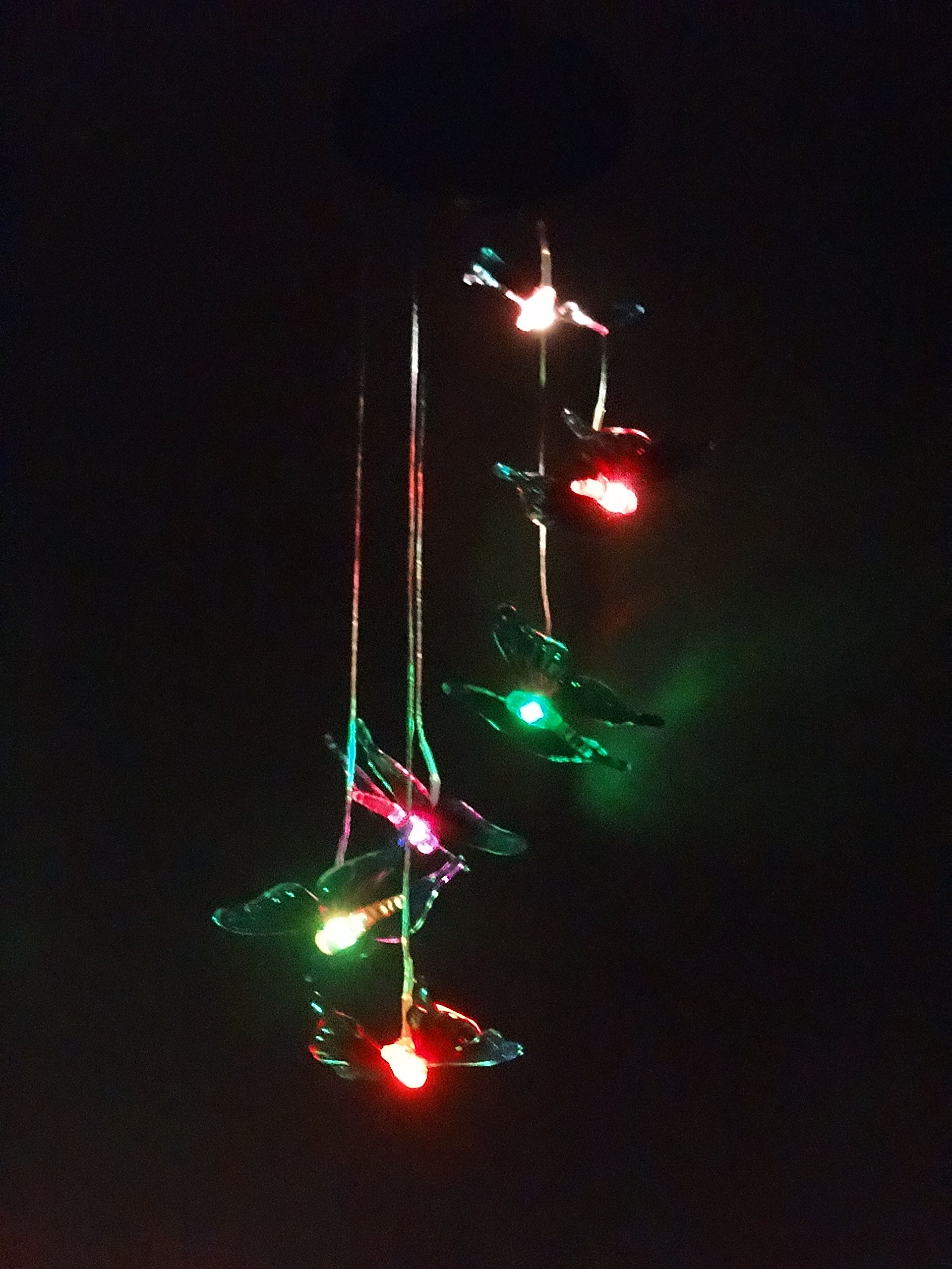 Xhope Changing Color Butterfly Solar Wind Chimes LED Light Solar Windchime Night Lights Solar Hanging Lantern Outdoor Decorative for Patio Deck Yard Home Garden Bedroom