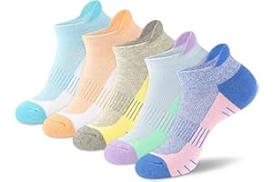 cuangya Ankle Socks for Women - Athletic Low Cut Running Cushioned Socks (3-5 Pairs)