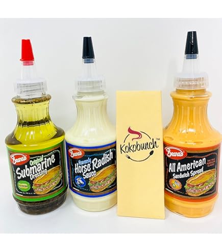 Amazon.com : Beanos Submarine Dressing Original, 8-Ounce (Pack of 12) :  Sandwich Spreads : Grocery & Gourmet Food