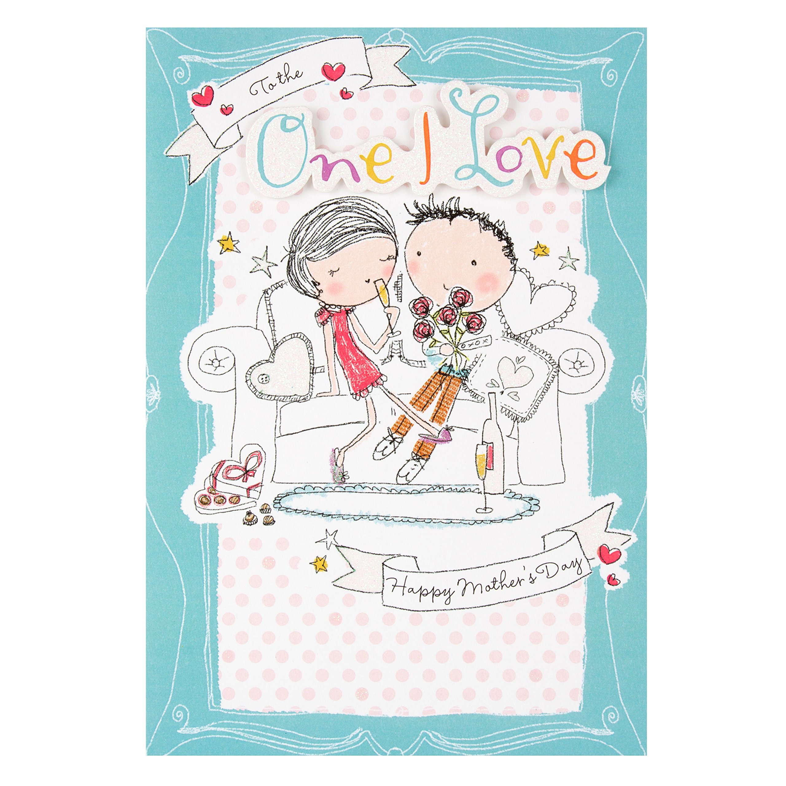 Hallmark Mother's Day One I Love Contemporary 3D Illustrated Card - Medium